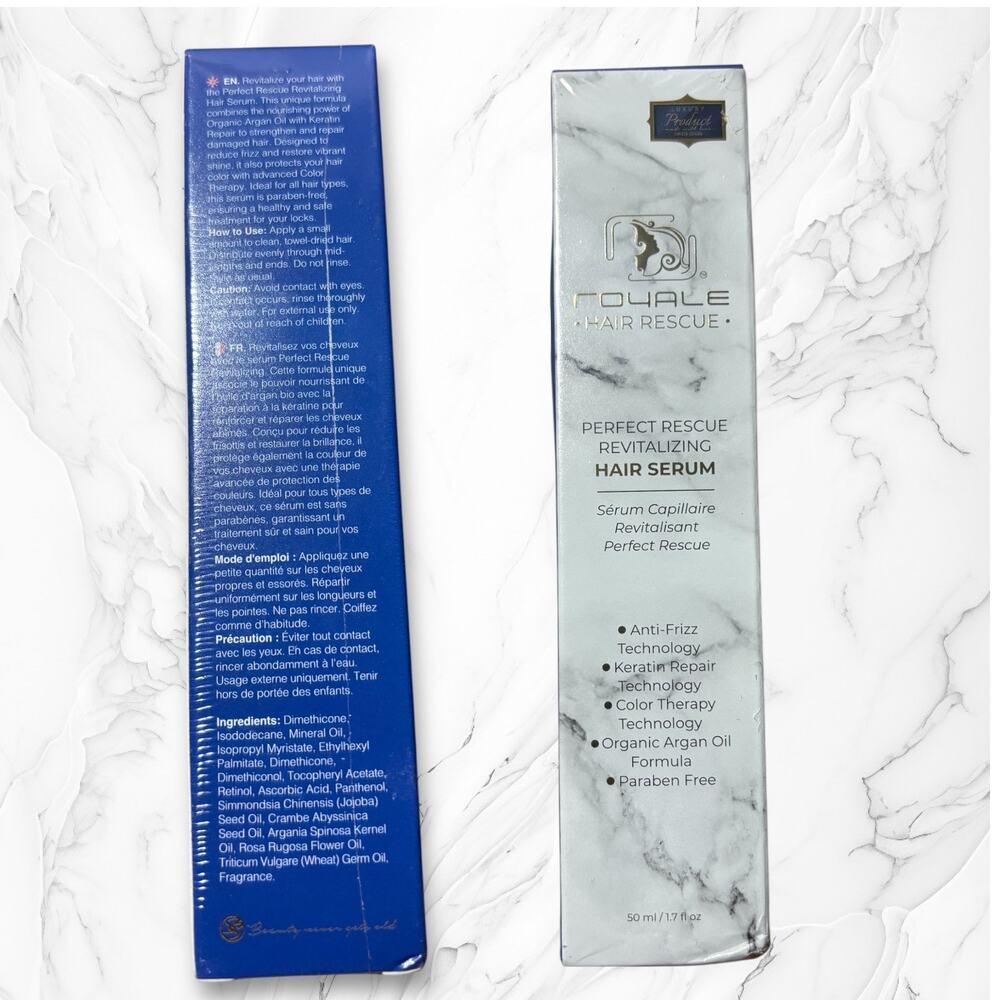 Royale Hair Rescue Revitalizing Serum • Argan + Keratin • New - Picture 4 of 4